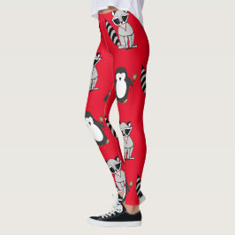 angesagte Winterferien - kalte Weihnachtstiere Leggings