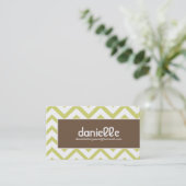 Angesagte Zickzack Visitenkarte - Geschäfts-Karte (Stehend Vorderseite)