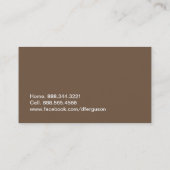 Angesagte Zickzack Visitenkarte - Geschäfts-Karte (Rückseite)