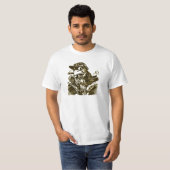 Angesagte Zigarren-rauchendes Papageien-T-Shirt T-Shirt (Vorne ganz)