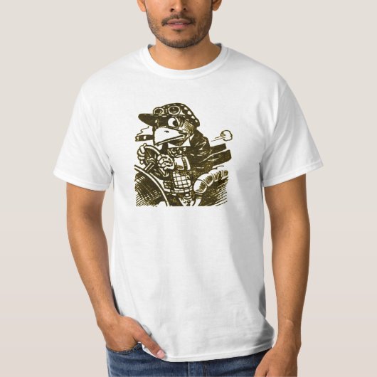 Angesagte Zigarren-rauchendes Papageien-T-Shirt T-Shirt (Vorderseite)