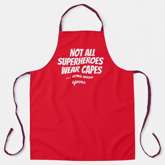 Angesagten nicht alle Helden tragen Kaps Funny GRI Schürze (Vorderseite)