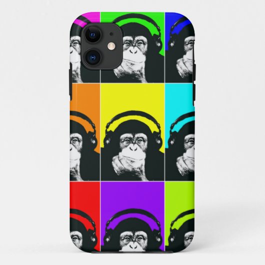 Angesagter Affe-Pop-Kunst-Telefon-Kasten Case-Mate iPhone Hülle (Rückseite)