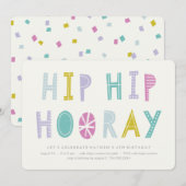 Angesagter Angesagter Geburtstag Einladung - Limon (Vorne/Hinten)