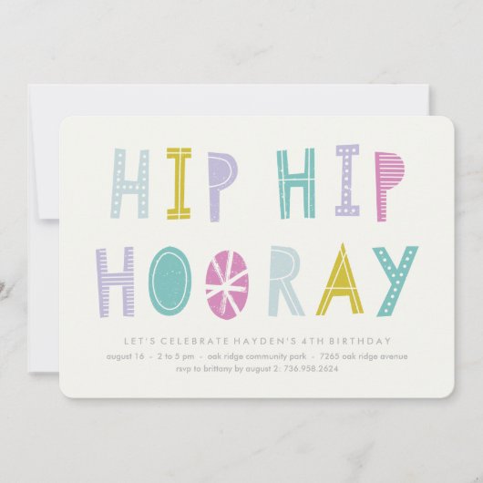 Angesagter Angesagter Geburtstag Einladung - Limon (Vorderseite)