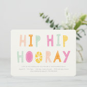 Angesagter Angesagter Geburtstag Einladung - Orang (Stehend Vorderseite)