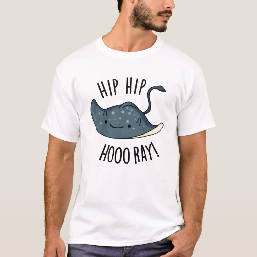 Angesagter Angesagter Hooray Funny Sting Ray Pun T-Shirt (Vorderseite)
