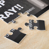 Angesagter angesagter Hurray- Glückwunsch auf Puzzle (Seite)