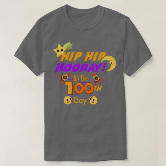 Angesagter Angesagter Urlaub Der 100. Schultag T-Shirt (Design vorne)