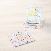 Angesagter Angesagter Urlaub Herzlichen Glückwunsc Rechteckiger Pappuntersetzer (Vor Ort)