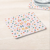 Angesagter Angesagter Urlaub Herzlichen Glückwunsc Rechteckiger Pappuntersetzer (angewinkelt)