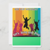 Angesagter Angesagter Urlaub! Lasst uns abprallen: Einladung (Rückseite)