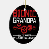 Angesagter bionischer Grandpa-Kneeaustausch Keramik Ornament (Rechts)