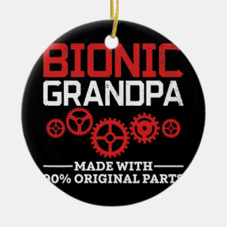 Angesagter bionischer Grandpa-Kneeaustausch Keramik Ornament