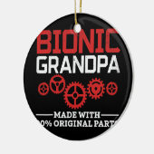 Angesagter bionischer Grandpa-Kneeaustausch Keramik Ornament (Links)