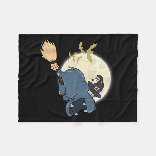 Angesagter Hexenhutrottfahrer-Zoo-Tiervorrat Fleecedecke (Vorderseite (Horizontal))