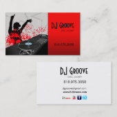 Angesagter Hopfendiskjockey-Disc-Jockey - Visitenkarte (Vorne/Hinten)