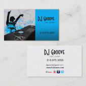 Angesagter Hopfendiskjockey-Disc-Jockey - Visitenkarte (Vorne/Hinten)