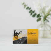 Angesagter Hopfendiskjockey-Disc-Jockey - Visitenkarte (Stehend Vorderseite)