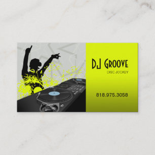 Angesagter Hopfendiskjockey-Disc-Jockey - Visitenkarte