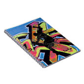 Angesagter Hopfengraffiti-Tänzer personalisiert Notizblock (Rechte Seite)