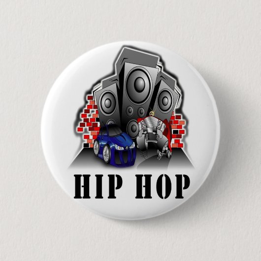 Angesagter Hopfenknopf Button (Vorderseite)