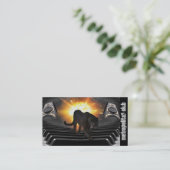 Angesagter Hopfenpanther flammt Visitenkarte (Stehend Vorderseite)