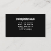 Angesagter Hopfenpanther flammt Visitenkarte (Rückseite)