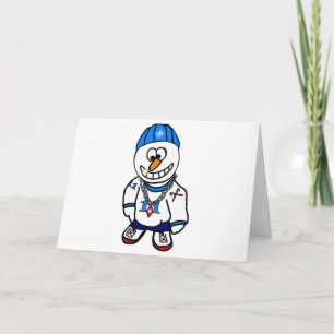 Angesagter HopfenRapper Chrsitmas Snowman Feiertagskarte