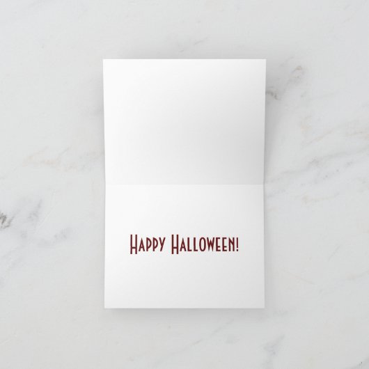 Angesagter Jack O' Lantern Happy Halloween Cards Karte (Innenseite)