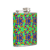 angesagter Kolben mit grünen Sternen Flachmann (Rechts)