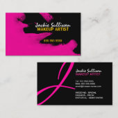 Angesagter Make-upkünstler Visitenkarte (Vorne/Hinten)