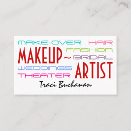 Angesagter Make-upkünstler Visitenkarte