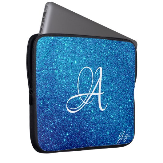 Angesagter Personalisierter Glitzer Glitzern mit M Laptopschutzhülle (Vorne Rechts)