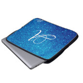 Angesagter Personalisierter Glitzer Glitzern mit M Laptopschutzhülle (Vorne Knopf)