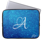 Angesagter Personalisierter Glitzer Glitzern mit M Laptopschutzhülle (Vorderseite)
