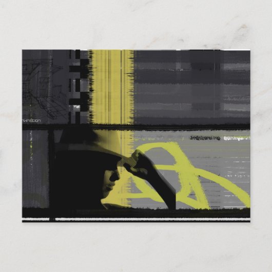 Angesagter Pfeil Postkarte (Vorderseite)