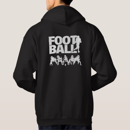 Angesagter Schlaf Fußball Wiederholung einfache Tr Hoodie (Rückseite)