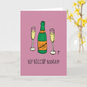 Angesagter Schluckauf horray! Karte (Gelbe Blume)