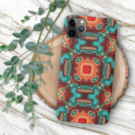 Angesagter Sommer Türkis Orange Aquamarin Oriental Case-Mate iPhone Hülle