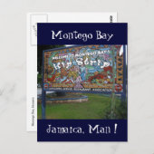 angesagter Stripjamaica Postkarte (Vorne/Hinten)