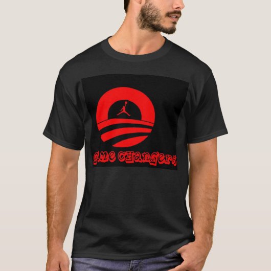 Angesagter T - Shirt Obama-Basketballs Hopfen (Vorderseite)