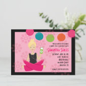 ANGESAGTER u. GROOVY BONBON 16 SECHZEHN Einladung (Stehend Vorderseite)