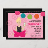 ANGESAGTER u. GROOVY BONBON 16 SECHZEHN Einladung (Vorne/Hinten)