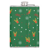 Angesagter Weihnachtsfass Flachmann (Rückseite)