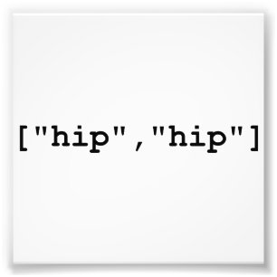 Angesagtes Angesagt-Hooray-Programmierarray Fotodruck