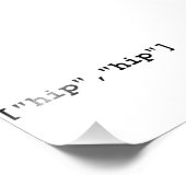 Angesagtes Angesagt-Hooray-Programmierarray Fotodruck (Ecke)