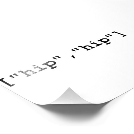 Angesagtes Angesagt-Hooray-Programmierarray Fotodruck (Ecke)