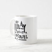 Angesagtes angesagtes Hooray Kaffeetasse (Vorderseite Links)