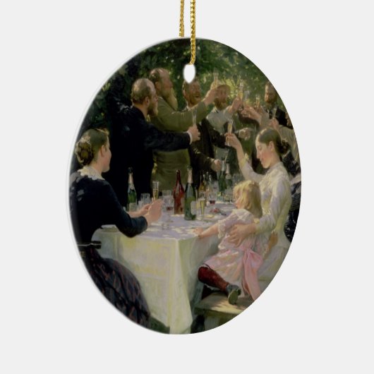 Angesagtes angesagtes Hurrah! Das Party der Keramik Ornament (Rechts)